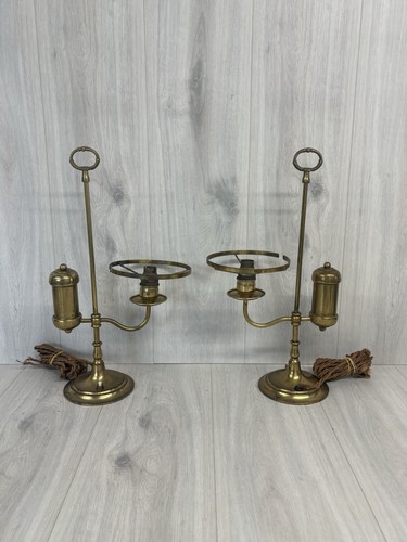 Pair antique brass - 17”,