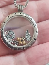 silver pandora floating locket