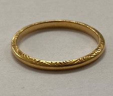 Antique 22ct gold wedding - 22ct, band
