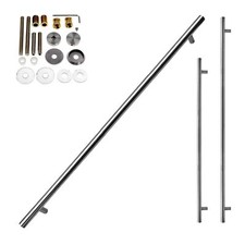 Long Door Pull Handle Stainless Steel Entrance Bar Composite Office Timber Entry