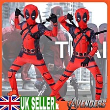 ?2025 Deadpool Costume Cosplay Kids Bodysuit Boys HALLOWEEN Fancy Dress Party