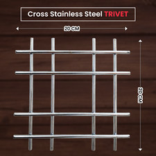 Kitchen Trivet Stand Heat Resistant Anti Slip Worktop Protector Stainless Steel