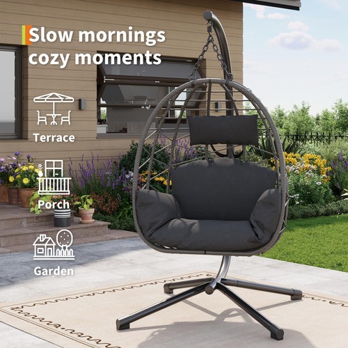 Rattan egg chair - chair, swing