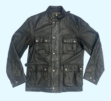 Vintage Sterling black leather