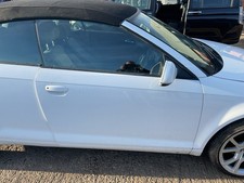 AUDI A3 8P7 08-13 CABRIOLET CONVERTIBLE DRIVER SIDE RIGHT BARE DOOR WHITE