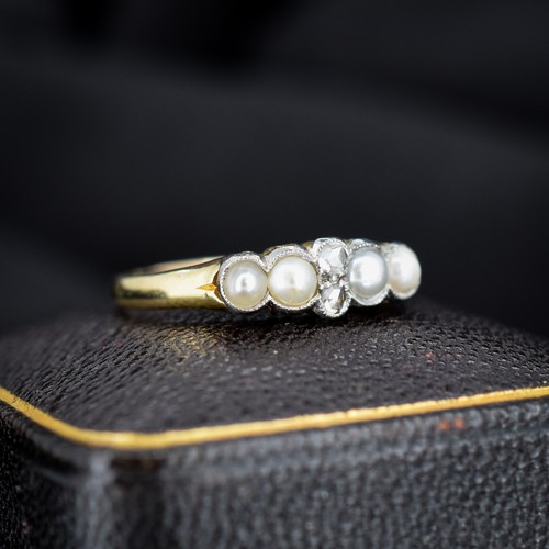 Antique edwardian 18ct - edwardian, gold