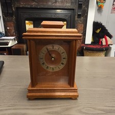  BURR WALNUT MANTEL CLOCK