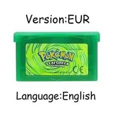 Used GBA Pokemon Emerald Firered Leafgreen Ruby Sapphire Game Cartridge EU Cart