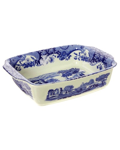Spode blue italian rectangular - italian,