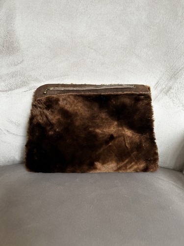 Vintage brown faux mink - faux,