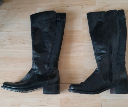 Clarks leather black long - clarks,