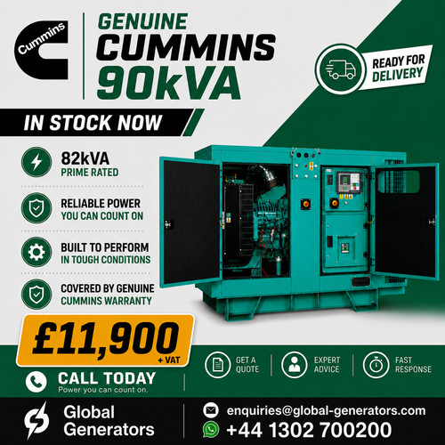 Cummins c90d5 82kva 6kw - cummins, 82kva/65.6kw