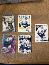 Five 1990s Ice Hockey Trading Cards Inc Jeff Reese, Dave Andreychuk, Ryan Smith