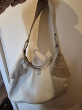 Radley Leather Boho Slouch Shoulder Cream Beige Bag