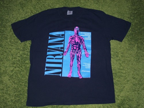 Nirvana sliver black shirt - sliver, t-shirt