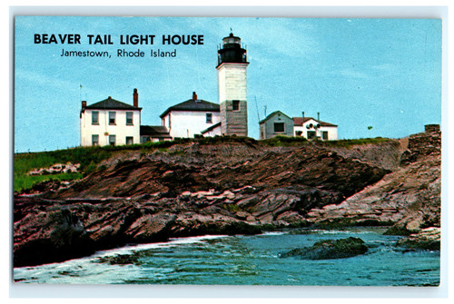 Postcard jamestown beaver - r.i.,