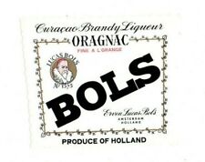 Netherlands - Vintage Label - Erven Lucas Bols, Amsterdam - Oragnac