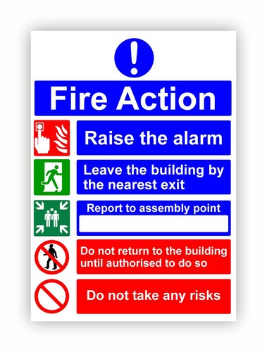 Fire safety sign - safety,
