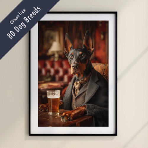 Funny dog drinking beer the - funny,