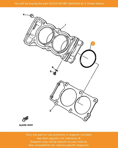 Yamaha ring 93210 90785 - yamaha, 93210-90785