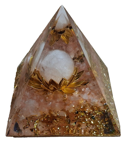 Orgonite pyramid rose quartz - orgonite,