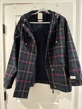 Joules Plaid Raincoat Size