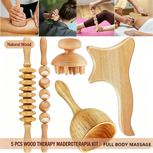 Wood therapy massage tools - therapy,