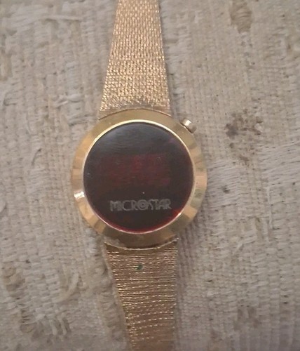 1970 red led watch - red,