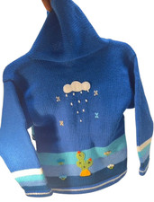 Childrens hooded cardigan hand - childrens,