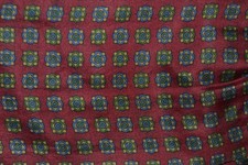 red silk ascot / cravat with