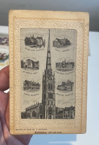 Stevengraph silk postcard - stevengraph, of