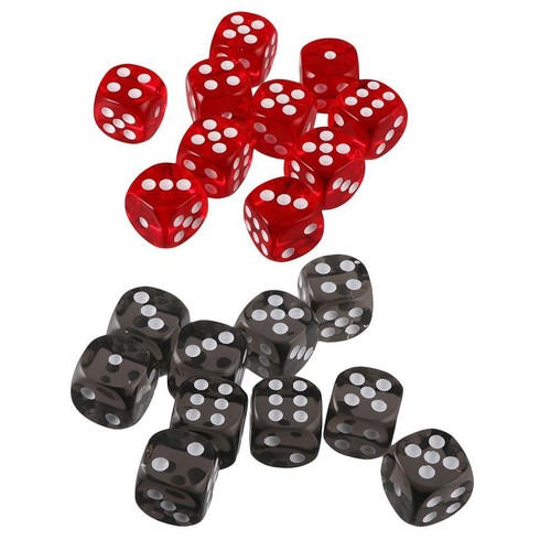 Set multicolored 6 sided - of,