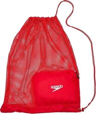 Red SPEEDO Unisex Adult Ventilator Mesh Equipment Drawstring Quick Drying Bag