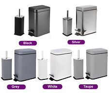 5L Slim Toilet Bin With Lid &