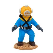 Betta Blue Diver Aquarium Underwater Diving Ornament Fish Tank Decoration