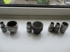 7 SCHMOLE CR-VAN GERMAN SOCKETS 1/2" DRIVE - WHIT 3/4 AF 1-1/4 & METRIC 11 12 21