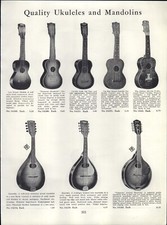 1941 PAPER AD 4 PG Ukuleles