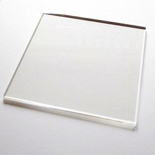 Lightweight Acrylic Stamping Block, MANY SIZES. Clear. Stamp. By UK Card Crafts