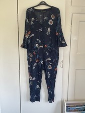ZARA Women's Navy Floral 3/4