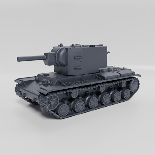 Ww2 ussr heavy tank - kv-2, 3d