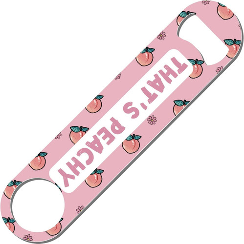 Peach blade beer opener - peach, flat