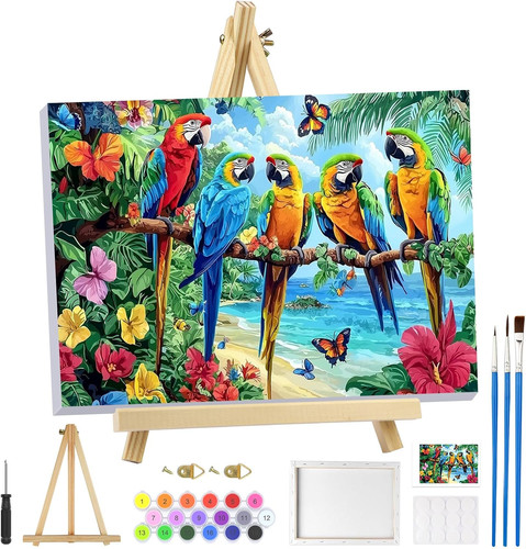 Mogtaa parrot paint numbers - mogtaa,
