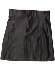 ZARA Womens Faux Leather Skirt