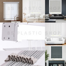 Faux Wood Wooden Window blinds 50mm slats with Tape & String Venetian Blind