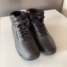 Reebok Freestyle Hi Top Womens Classic Trainers black Uk Size 7 BNWT