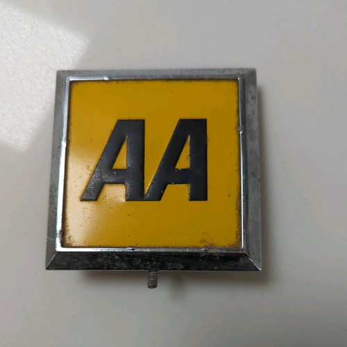 Vintage square car badge - car,