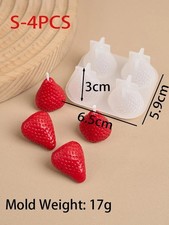 3D Strawberry Silicone Candle