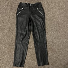 ZARA FAUX LEATHER TROUSERS -