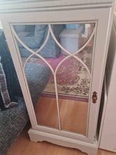 White  Cream Decorative Sideboard Wooden Cabinet Storage Living Room Hallway