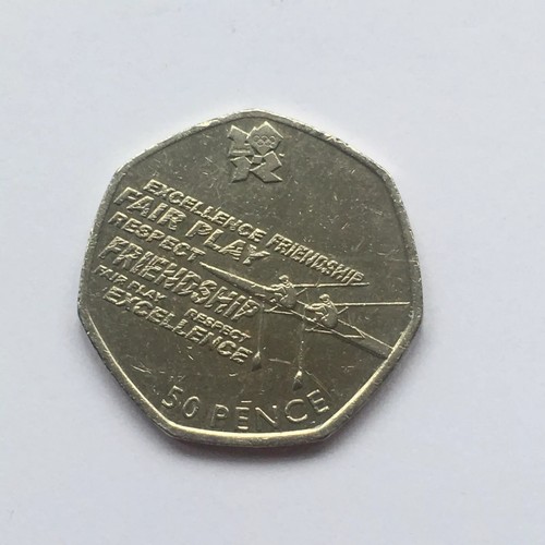 Olympic rowing 50p coins 2011 - rowing,